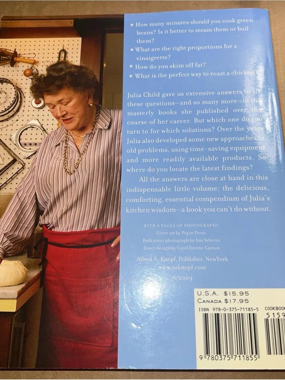 Julia Child’s Kitchen Wisdom - First Paperback Edition - Vintage Mint Condition